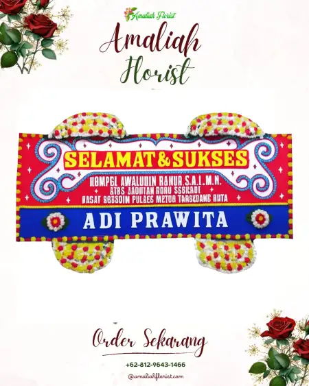 Papan Bunga Ucapan Selamat Celak
