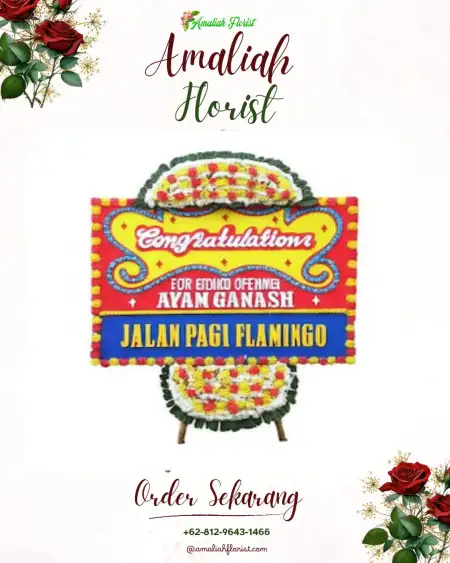 Sewa Papan Bunga Celak